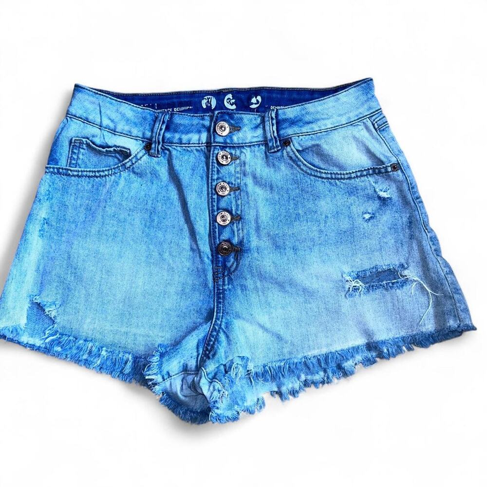 Blue denim high rise Shorts 9/29 Women's NWOT
